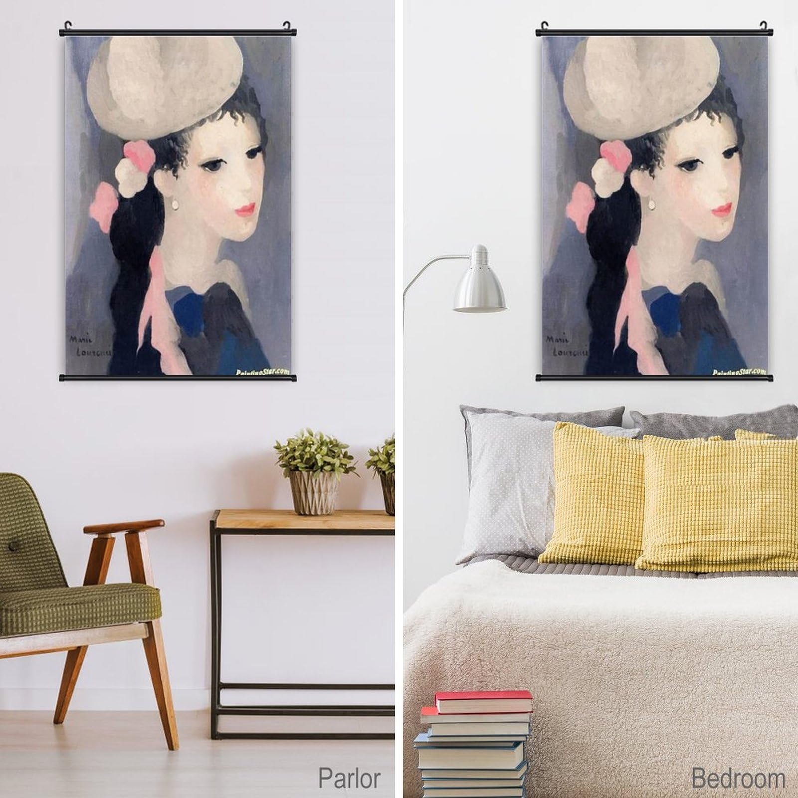 マリー・ローランサン　アートポスター マリー・ローランサン 「芸術家仲間：アポリネールとその友人たち